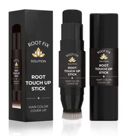 Root Touch Up Hair Color Stick for Gray Coverage - Instant Bald Spot Concealer Stick for Grays and Roots - Professional Salon Quality Hair Cover Up Hair Products for Women/Men (Black, One Size)