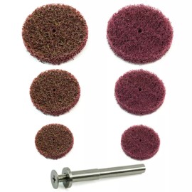 Pryme Mini Cleaning Wheel Kit 180 400 Grit | Die Grinder Dremel Scotch Pad Polishing - Dremel