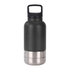 SUIOPPYUW Insulated Portable Dog Water Bottle Dispenser for Walking Hiking Outdoor Portable Water Bowl for Dog Stainless Steel