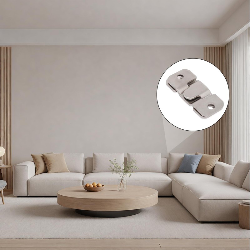 GDFYMI 10 Pcs Sectional Couch Connectors, Stainless Steel Furniture Sofa