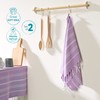 WETCAT Turkish Hand Towels with Hanging Loop, Set of 2