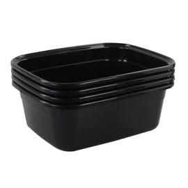 Morcte Sartén rectangular de plástico de 12 cuartos de galón, juego de 4