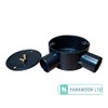 Black 20mm PVC Conduit Box 2 Way Terminal Box with