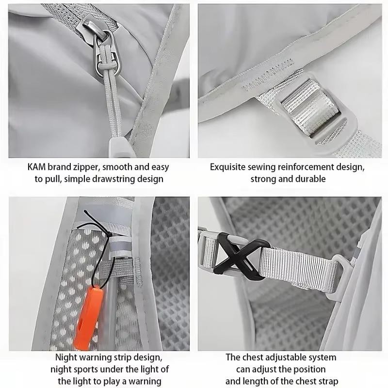 Running Hydration Vest for Women and Men– Lightweight Nylon Chest