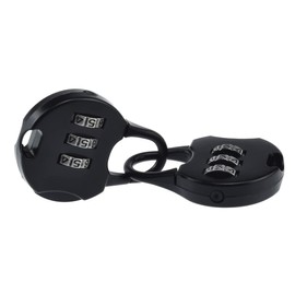 SDTC Tech 5 PCS Combination Luggage Lock Password Security Padlock Zinc Alloy Black Small Safe Combination Padlocks for Luggage Briefcases Suitcases Backpacks Computer Bags Locker Tool Cabinet