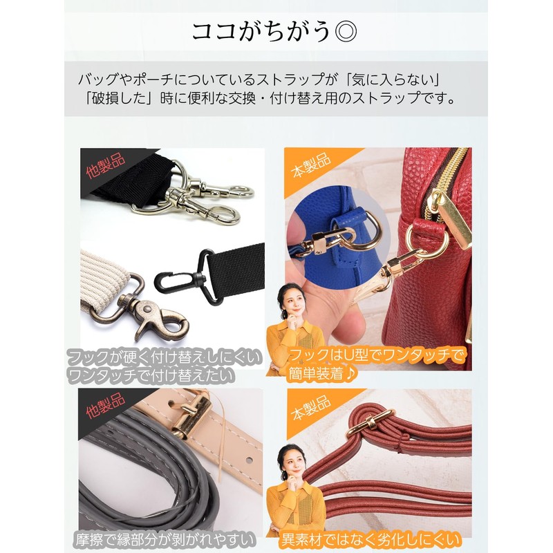 8 STRP-FREE Shoulder Strap, Shoulder Belt, For Bags, Single Item,