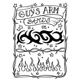 Guys Arm Bands Tattoo Design Book, Inspiration Guide, and Adult Coloring Book. 100s of Intricate High-Res Henna Body Ink Artwork Sketches by Professional Artists to Trace, Stencil or Freehand