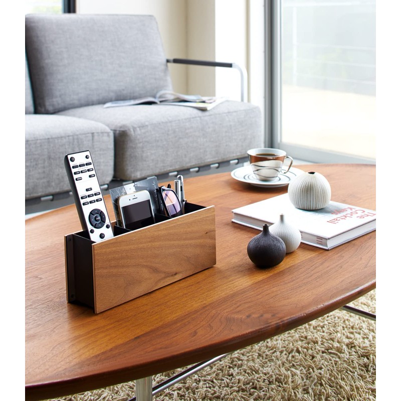 Yamazaki 2731 RIN Pen Stand & Remote Control Rack, black,