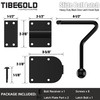 TIBEGOLD Slide Bolt Gate Latch, Heavy Duty Door Latch Hook