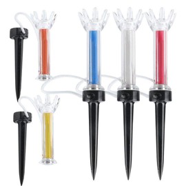Golf Tee, 5Pcs 90mm/79mm Durable Flexible Magnetic Plastic Golf Tee Training Practice Tool Accessory(90mm)