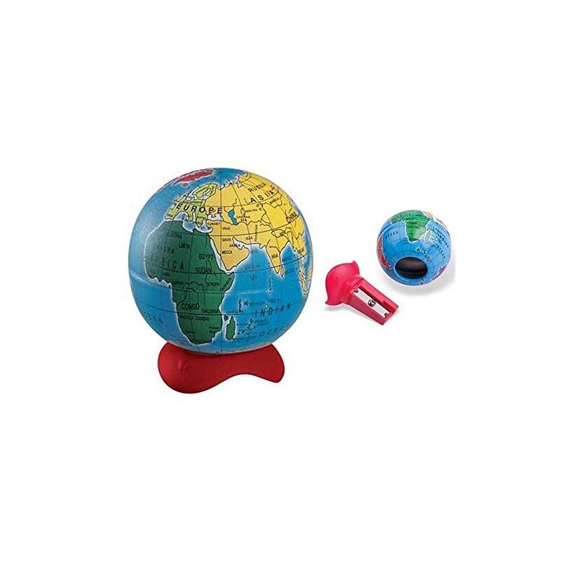 Maped Globe 1 Hole Pencil Sharpener - Compact Desk Accessory