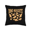 Dino Nuggets Dino Nugget Lover Plush Chicken Nugget Throw Pillow