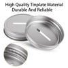 EATHEATY 100Pcs Coin Slot Lids for Mason Jar Canning Jar,