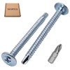 SKIR'CO (Pack of 60) Zinc Plated Self Drilling Screws 4.2