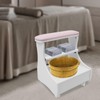 PIAOCAIYIN Foot Bath Stool with Wheels, Foot Bath Trolley Foot