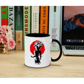 Red Sun Gohan - Cup Coffee Pot Gift Son Ruffy Luffy Zoro Saitama One Dragon Master Goku Ball Vegeta Roshi Piece Db, Farbe2:White