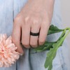 Egnaro Silicone Anniversary Ring Women, Breathable Design Womens Silicone Wedding