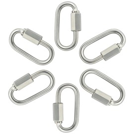 6 PCS 304 Stainless Steel Quick Link Hooks