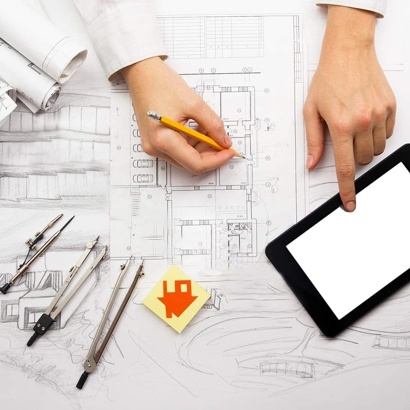 Utoolmart Triangle Ruler Set, 20cm / 7.9-inch Plexiglass Right Angle