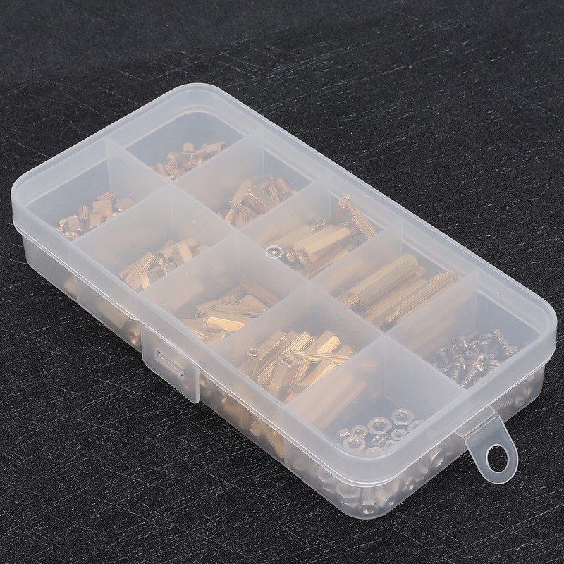 240Pcs Brass M2 M3 Hex Standoff Nut Screw Kit for