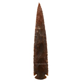 6" Fancy Jasper Arrowhead, Natural Crystal and Healing Stone Flint Rock Arrow Head - 5" to 6" Arrowheads for DIY Project Craft Point Jewelry Making