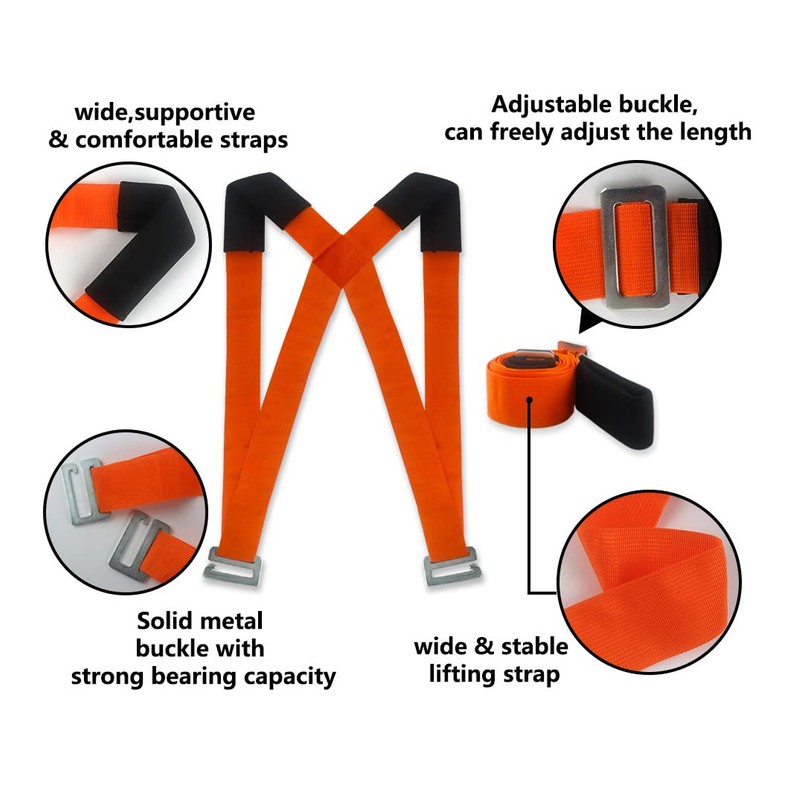 VOANZO Drawstring double carrying belt 2-Person Adjustable Shoulder Harness Lifting