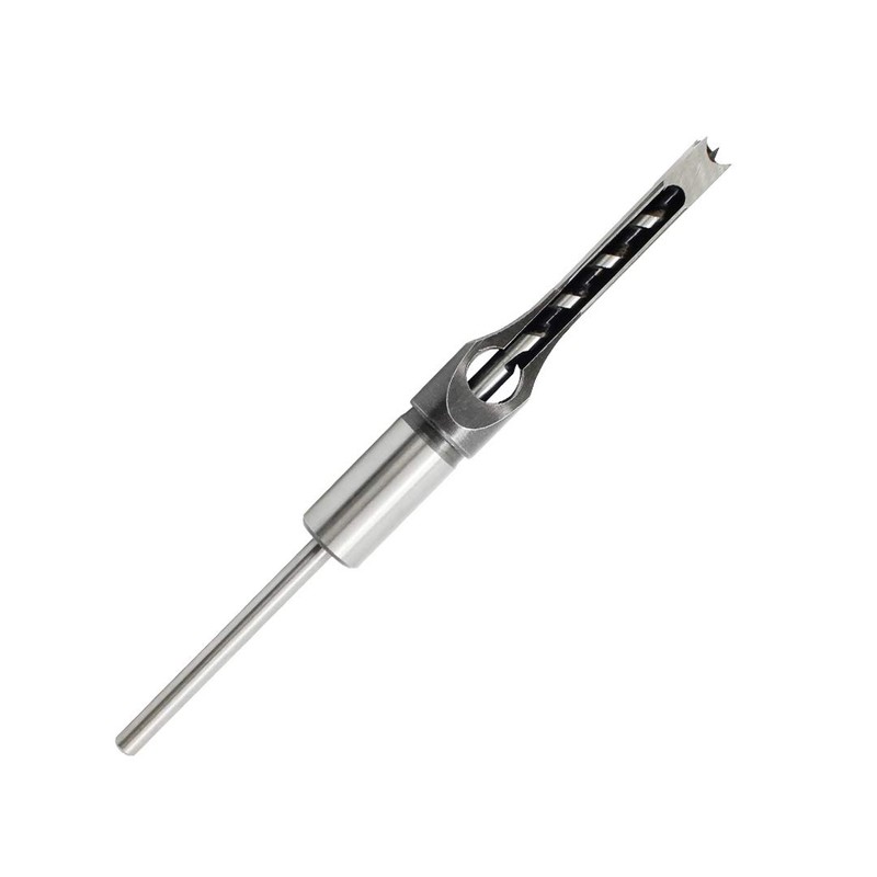 BOZONLI 1/4(6mm) Square Hole Drill Bit, Woodworking Square Mortising Chisel
