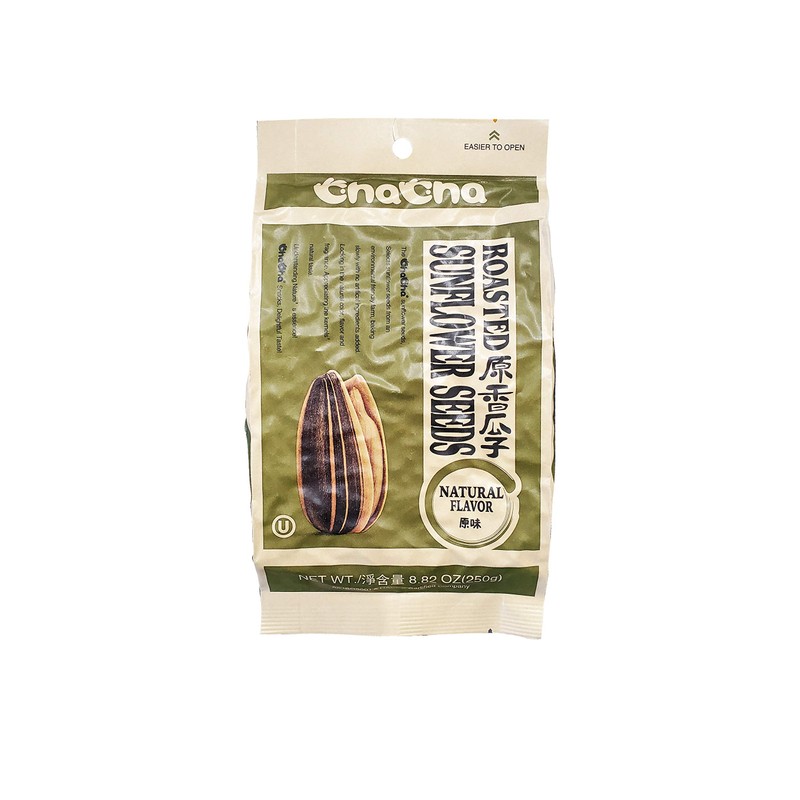 ChaCha Natural Roasted Sunflower Seeds (3 Pack, Total of 750g)