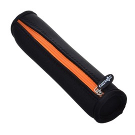 Cosmos Neoprene Case Bag Holder Zipper Pouch for Stylus Pen, Black Color with Orange Zipper