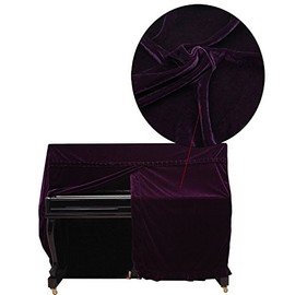 Alomejor Piano Cover Fashionable Full Piano Cover Cloth Art More Pleuche Decorated for Universal Upright Vertical Piano ()