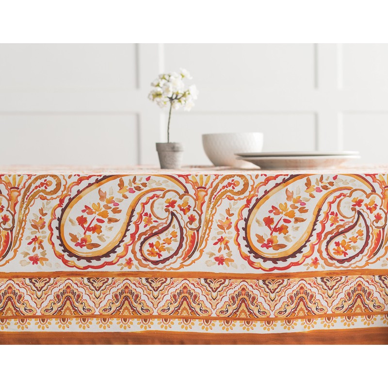 Maison d' Hermine Palatial Paisley 100% Cotton Tablecloth Kitchen Dining