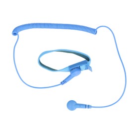 Anti-Static Bracelet, ESD Bracelet, Earth Cable, PC Repair, Extendable Long Cable, Adjustable Elastic Buckle (BLUE)