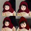 Cute and Charming Knitted Baby Balaclava Hat for Fall/Winter lf2689 One Size - Khaki (48-52cm) 3ea