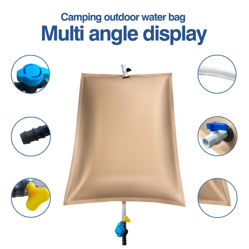60 Gallon Water Tank, Collapsible Water Storage Bladder, Portable Water