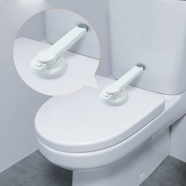 Baby Toilet Lock, 2 Pack Improved Child Safe Toilet Seat