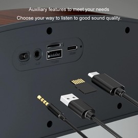 CLSSLVVBN Wireles Bluetooth Speaker Metal Tone Computer Desktop Gaming Subwoofer Switchable Between Wired and Wireless ABS Sound, Grey