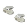 EXCEART 4pcs Silver Plated Small Single Tooth Cap Hip Hop