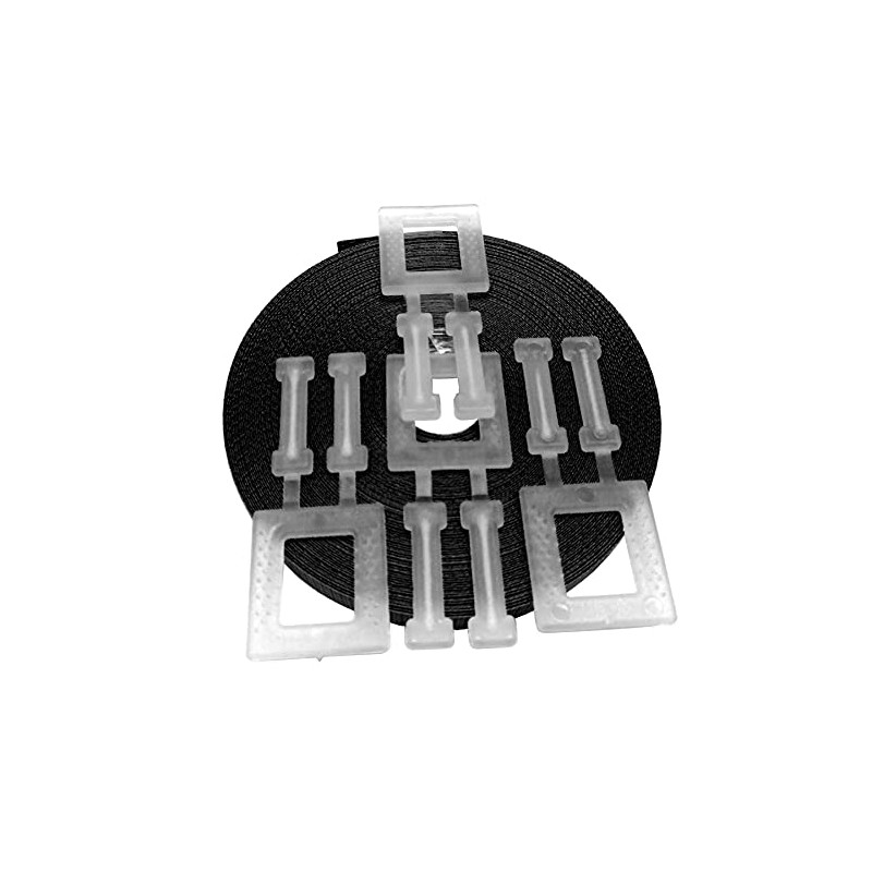Pallet strapping kit Black 15m x 12mm with 4 plastic