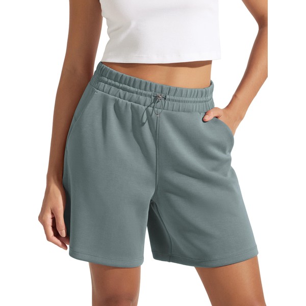 ODODOS Modal Soft Relaxed Shorts for Women Adjustable Shockcord High