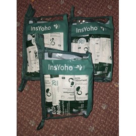 Insyoho 3 PACK Eco Absorbent Portable Urine Gelling & Poo Deoderizing Powder 20 Pack X 3