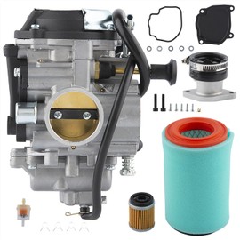 YFM250 Carburetor for Yamaha Bear Tracker 250 1999-2004 YFM250 Carb with Intake Manifold Air Filter Replace 4XE-14140-13-00