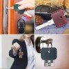 KDSSYFT 2pcs Genuine Leather Key Cover Leather Key Cover Leather
