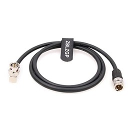 ZBLZGP 12G SDI 4K BNC Male to Right Angle BNC Male Video Coaxial Cable for Sony Blackmagic Decimator Converter Komodo Alexa Sony Atomos Broadcast Camera Monitor