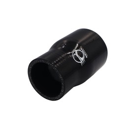 SIERRA - Manguera de acoplamiento reductor de silicona de 51 a 63 mm para automóvil, 4 pulgadas de longitud, 5,5 mm de grosor, tubo negro reforzado de 4 capas de alta temperatura para turbo