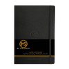 A6 Index Notebook Hardback Leatherette Cover 8mm Ruled Margin A-Z