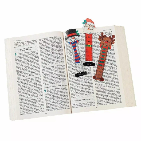 Fun Express 2 Pack Holiday Character Vinyl Ruler Bookmarks -