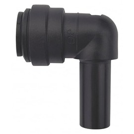 John Guest Speedfit PP221616E 1/2" OD x 1/2" OD Black Polypropylene Push-to-Connect Plug-In Elbow (10-Pack), Black