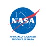 NASA Logo Over Space Shuttle with Rainbow Metal 0.75" Lapel