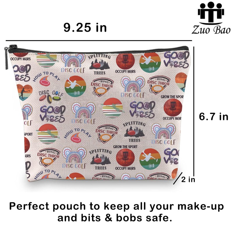 Disc Golfer Cosmetic Bag Gift for Golf Lovers Gift Disc