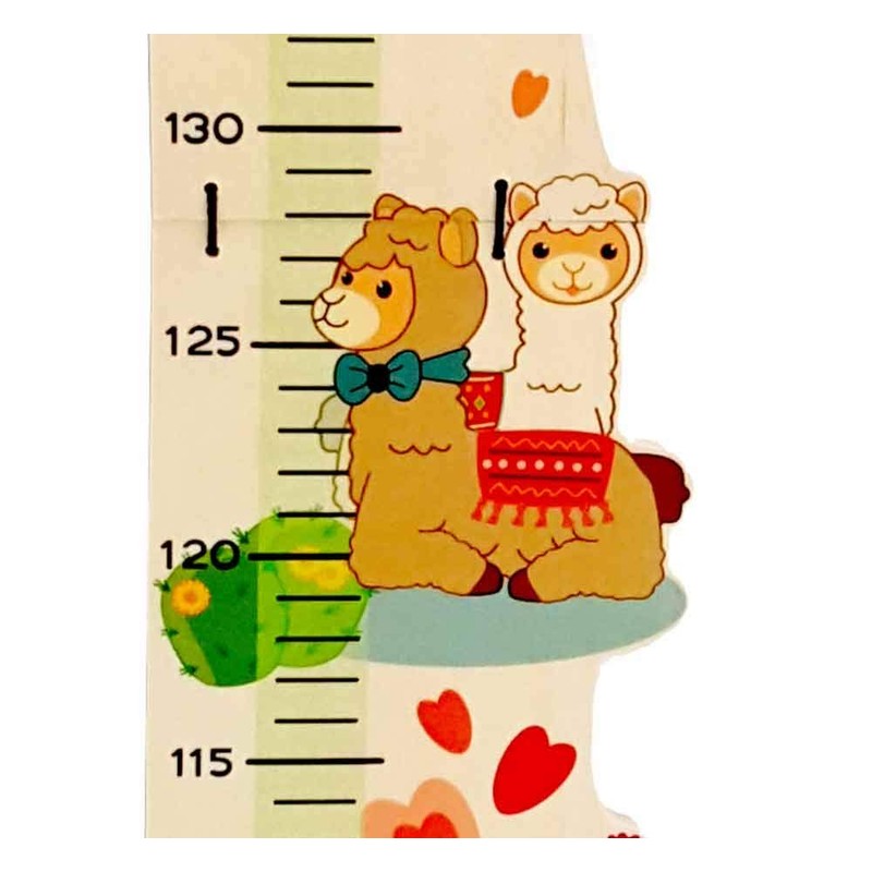 Hess Holzspielzeug 14633 Wooden Height Chart for Children, Llama Series,